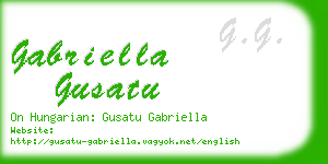 gabriella gusatu business card